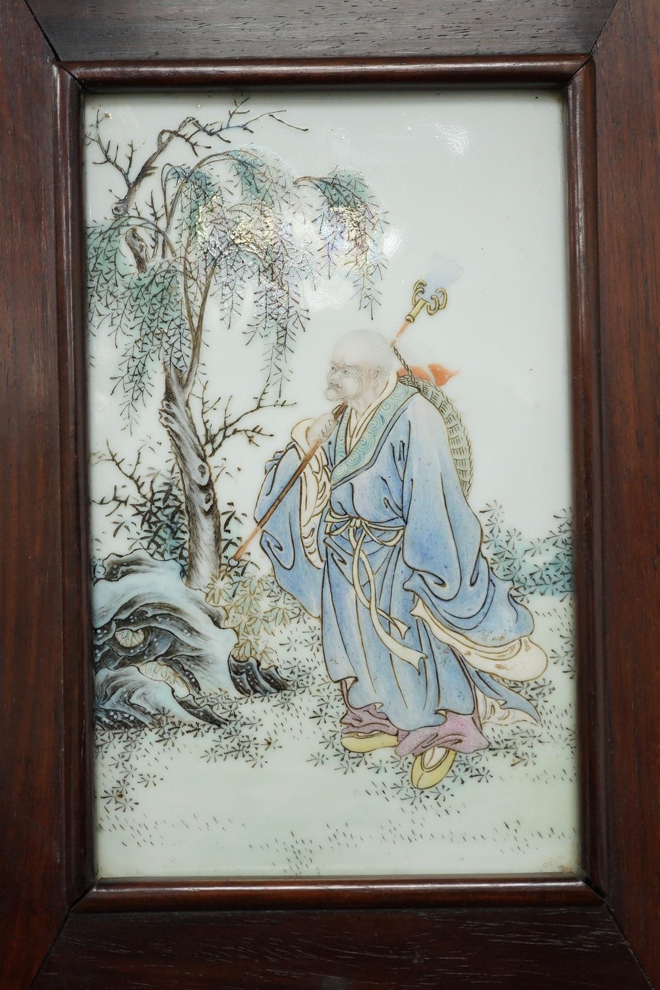 A Chinese famille rose ‘Li Tieguai’ plaque, Republic period